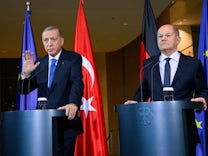 Erdoğan in Berlin: Erdoğan und Scholz betonen Unterschiede bei Nahost-Frage