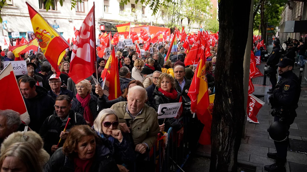 España – Manifestación en Madrid para mantener a Sánchez en el poder – Política