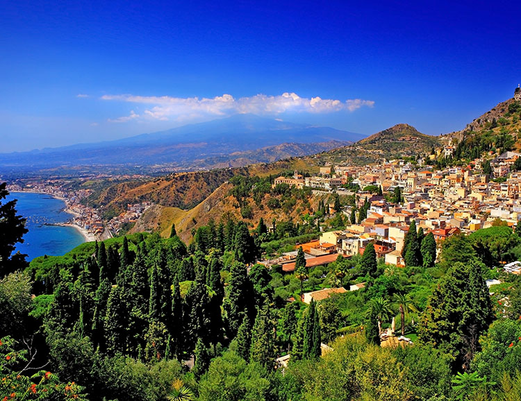 Blick über Taormina
