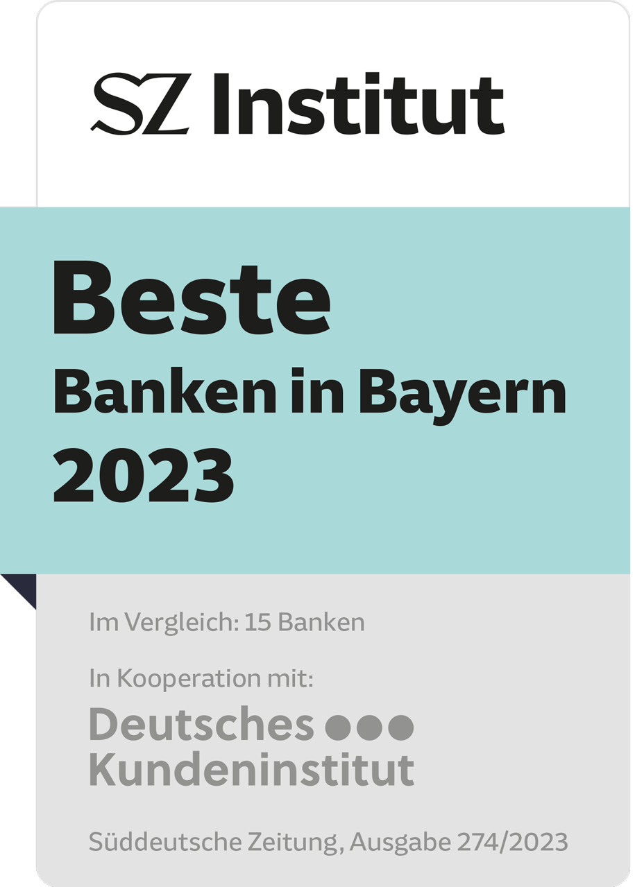 SZ Institut Siegel – Bayerns Beste Banken 2023