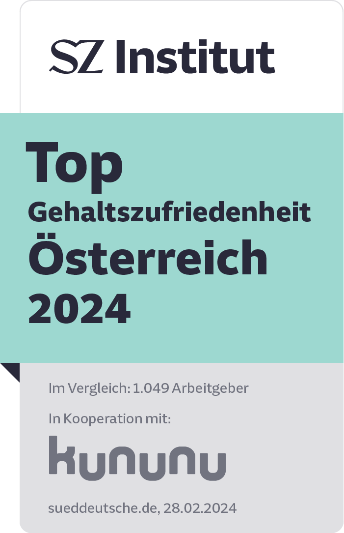 Siegel SZ Institut Top Gehaltszufriedenheit Österreich 2024