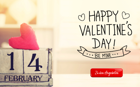 Valentinstag Deals, Gutscheine und Angebote für liebevolle Geschenke