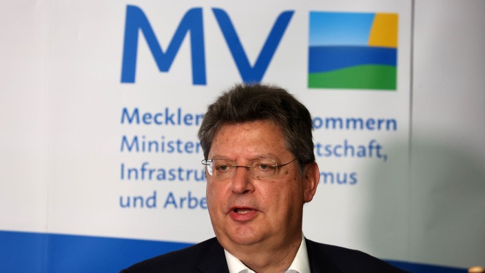 Industrie - Schwerin: Reinhard Meyer, Wirtschaftsminister von Mecklenburg-Vorpommern. Foto: Bernd Wüstneck/dpa/Archivbild