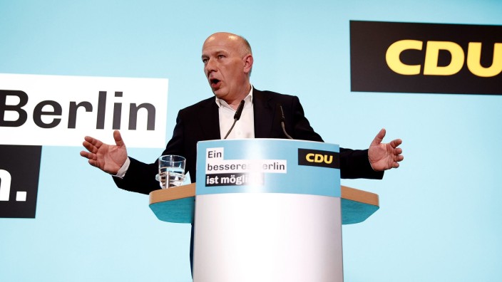 Parteien - Berlin: Kai Wegner (CDU), Vorsitzender des Landesverbandes. Foto: Carsten Koall/dpa