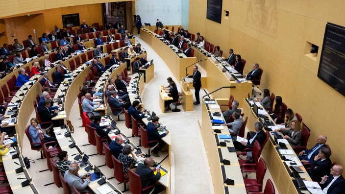 Landtag - München: Im bayerischen Landtag findet eine Plenarsitzung statt. Foto: Sven Hoppe/dpa/Symbolbild