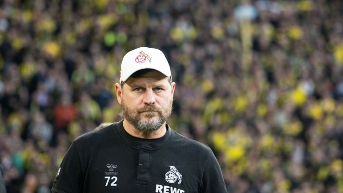 Fußball - Dortmund: Kölns Trainer Steffen Baumgart vor dem Spiel. Foto: Bernd Thissen/dpa