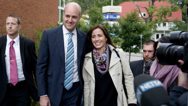 Parlamentswahl in Schweden - Stimmabgabe Reinfeldt