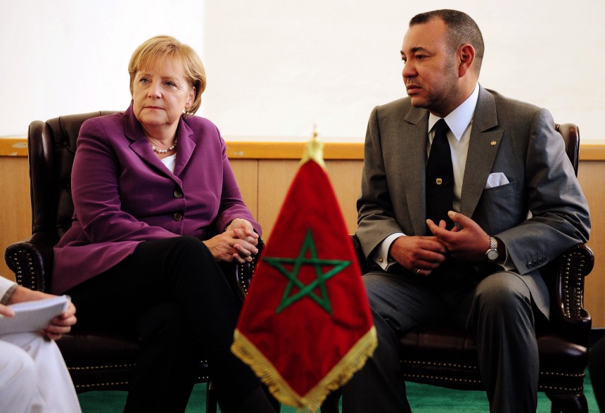 UN-Gipfel in New York - Merkel und König Mohammad