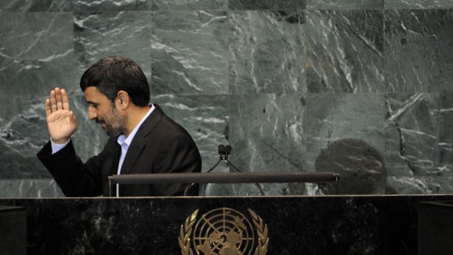 UN-Vollversammlung - Mahmud Ahmadinedschad