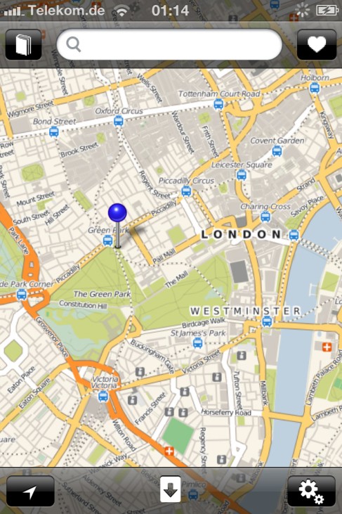 iPhone App Off Maps
