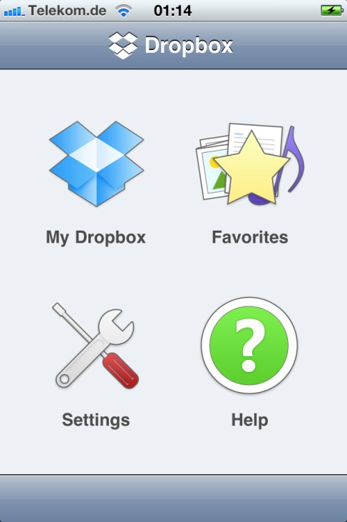 iPhone App DropBox