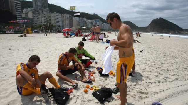 Obdachlosen-WM an der Copacabana
