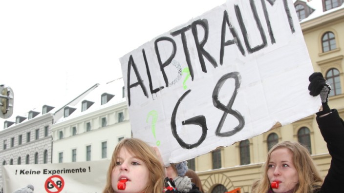 Schülerdemo gegen G8 in München, 2010