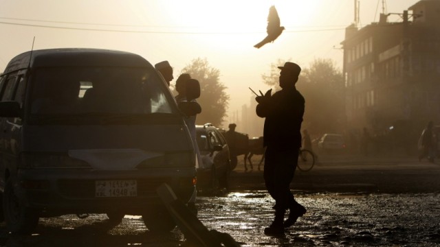 Afghanistan: Die Gespräche umfassen laut dem Zeitungsbericht Vereinbarungen über eine Beteiligung der Taliban an der afghanischen Regierung sowie den Abzug der NATO- und der US-Truppen. Im Bild: ein Polizist in Kabul.