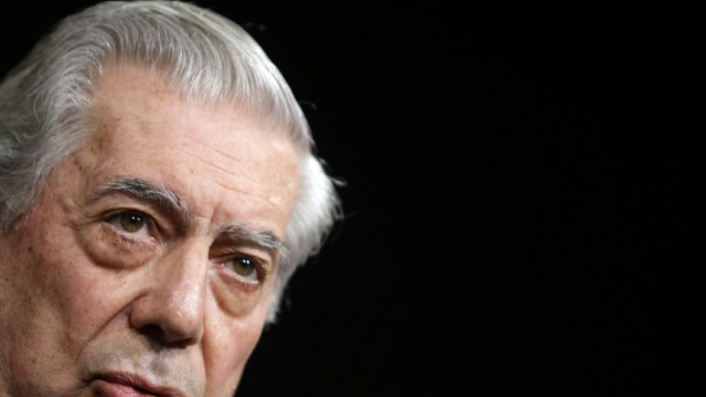 File photo of Peruvian writer Mario Vargas Llosa speaking during the presentation of his book 'El viaje a la Ficcion. El Mundo de Juan Carlos Onetti' in Madrid