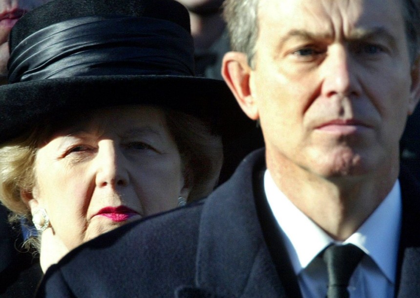 Margret Thatcher und Tony Blair am Volkstrauertag