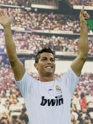 Cristiano Ronaldo, Real Madrid, Vorstellung, Estadio Santiago Bernabeu, 80.000 Fans