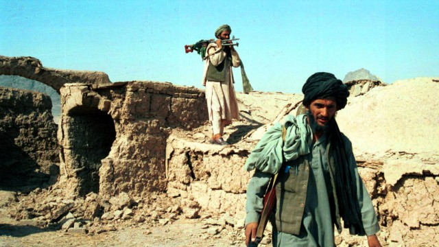 Nato in Afghanistan: Talibankämpfer in der Nähe von Kandahar, Afghanistan.
