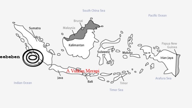 indonesien karte tsunami