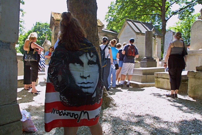 Friedhof Paris Jim Morrison Cimetiere du Pere-Lachaise