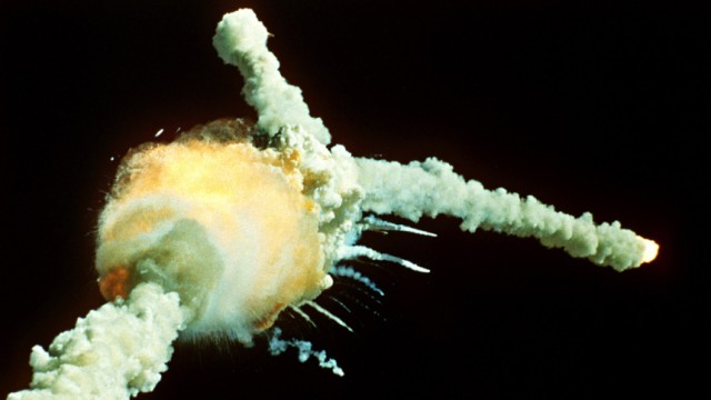 Explosion des Space Shuttles "Challenger", 1986