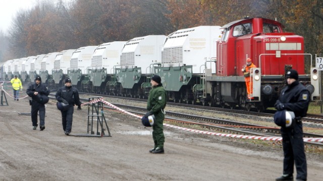 Demnächst unterwegs nach Russland? Elf Castor-Behälter in Dannenberg