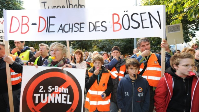 S-Bahn-Misere: Haidhauser Bürger protestieren gegen die zweite S-Bahn-Stammstrecke.