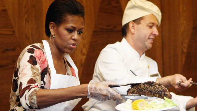 Michelle Obama Visits Ramstein Air Force Bace