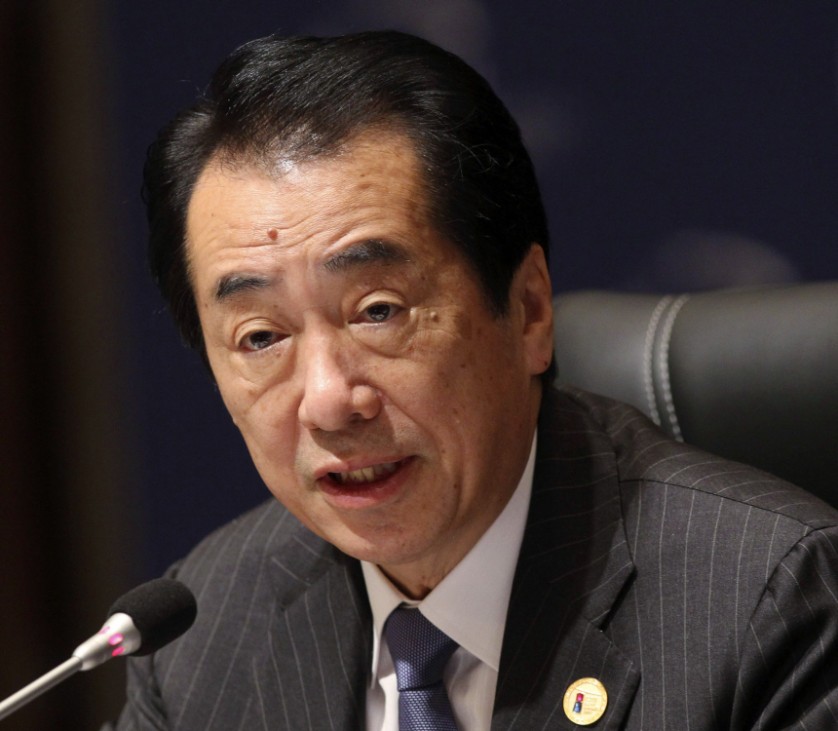 Japan's Prime Minister Kan addresses CEOs at the G20 Business Summit in Seoul