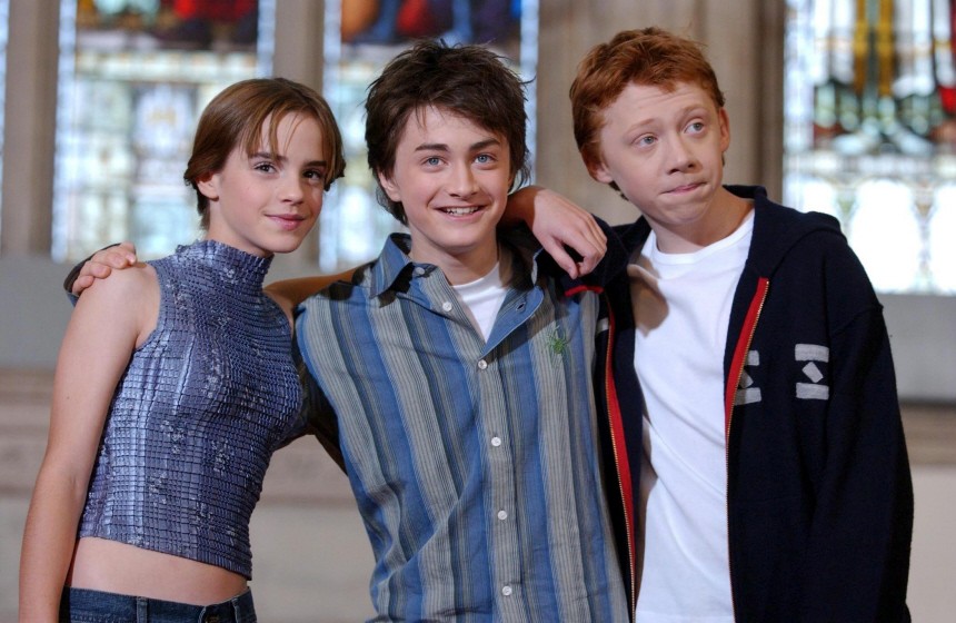 Emma Watson, Daniel Radcliffe and Rupe, Darsteller in den Harry Potter-Filmen