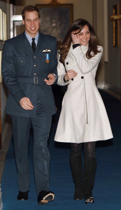 File photo of Prince William and Kate Middleton at RAF Cranwell