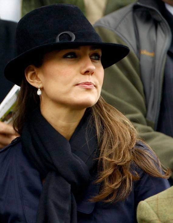 File photograph shows the girlfriend of Britain's Prince William, Kate Middleton, watching the first race at the Cheltenham Festival in Gloucestershire, western England