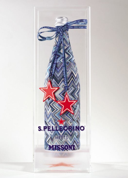 Pellegrino Design Flasche Wasserflasche Wasser Missoni