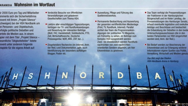 HSH Nordbank: Spitzelaffäre: Paranoia: Wahnsinn im Wortlaut