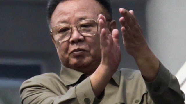 File photo of North Korean leader Kim Jong-il in Pyongyang