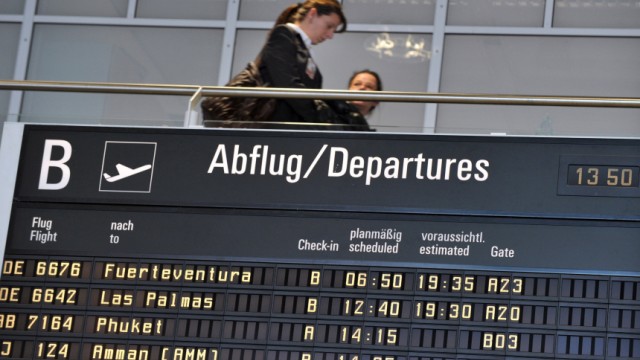 Verspätete Flüge am Münchner Flughafen