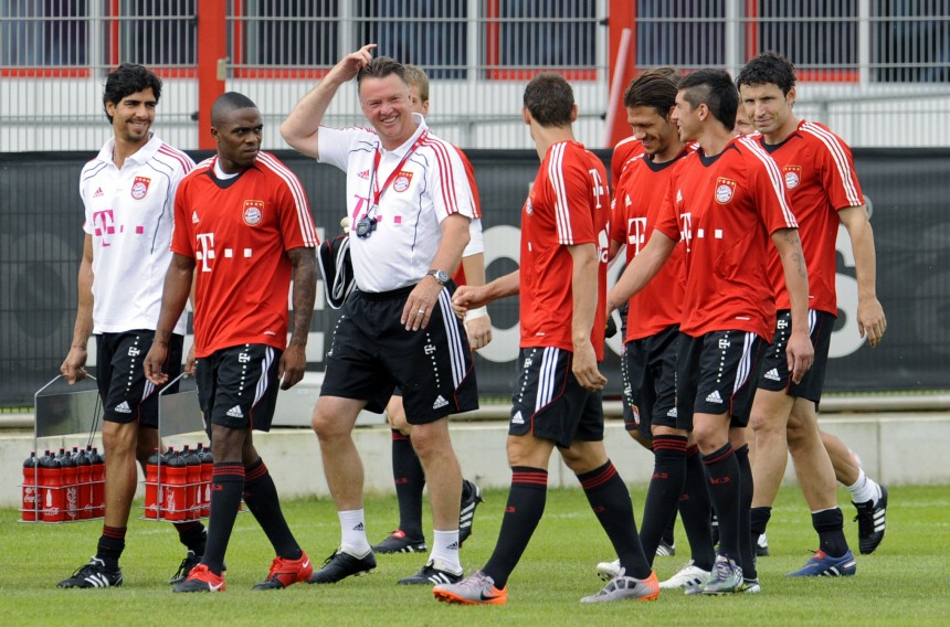 Training FC Bayern - Demichelis, van Gaal
