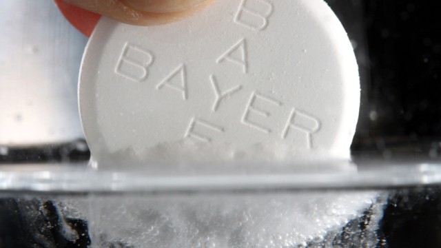 Aspirin-Tablette des Bayer-Konzerns