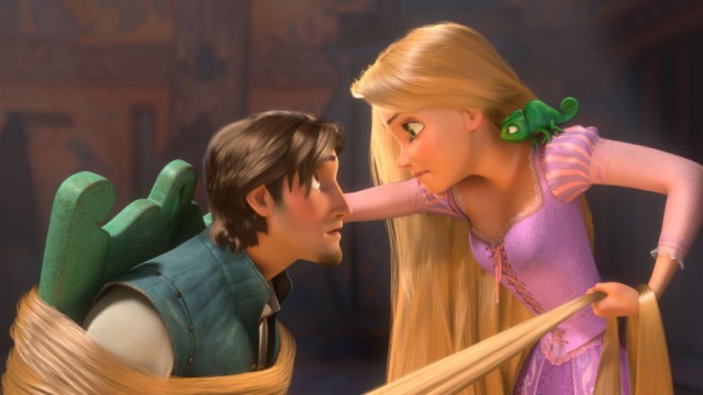 Im Kino: "Rapunzel - neu verföhnt": Rapunzel und ein eher unbedarfter Möchtegern-Robin-Hood im Kinofilm "Rapunzel - neu verföhnt".
