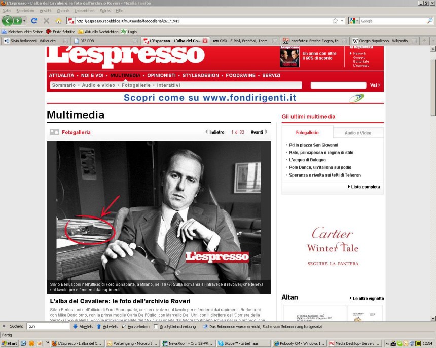 Silvio Berlusconi 1977 L'espresso