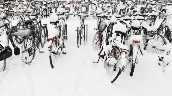 Fahrrad, Winter, Radl, Radfahren