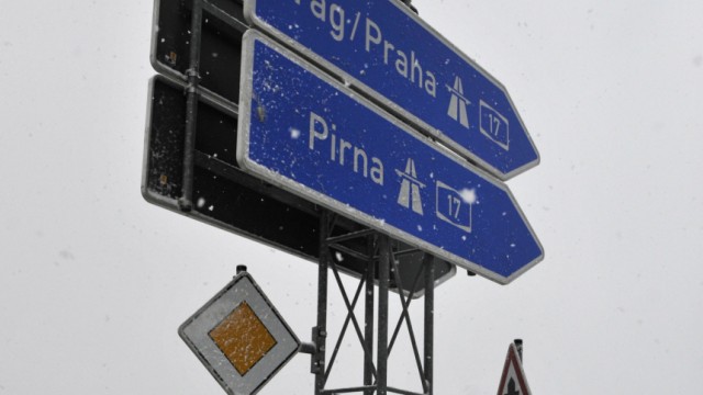 Schnee in Sachsen