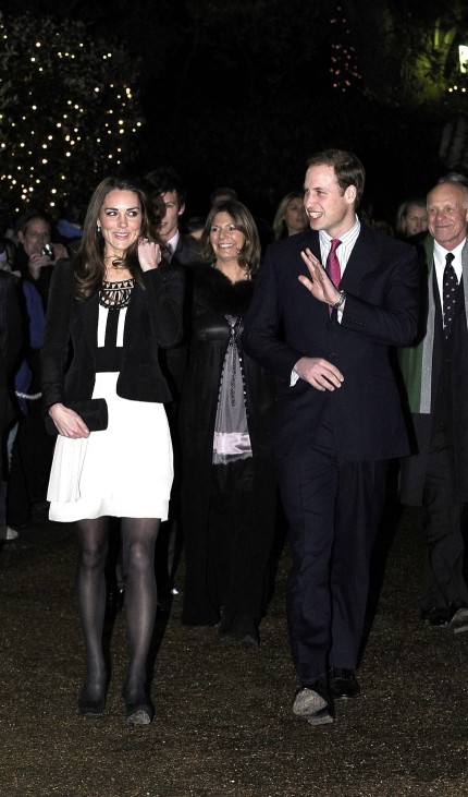 Briatin's Prince William and his fiance Kate Middleton arrive at the Thursford Collection in Norfolk