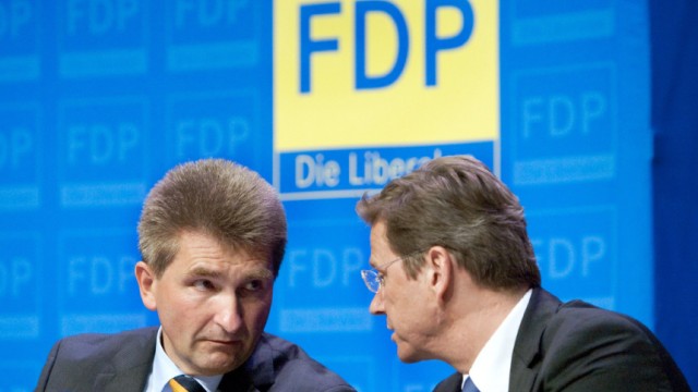 FDP-Landesparteitag - Pinkwart und Westerwelle