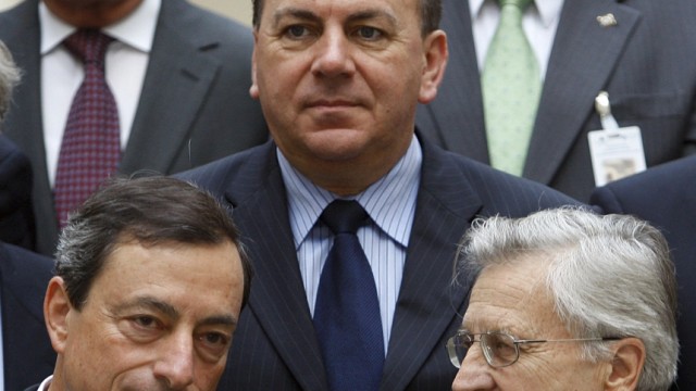 Jean-Claude Trichet, Axel Weber, Mario Draghi