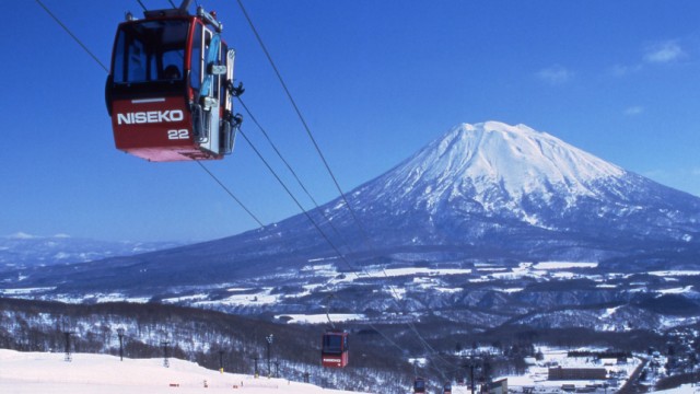 The Niseko ski resort town of Hirahu in Hokkaido prefecture is seen in this undated handout photo