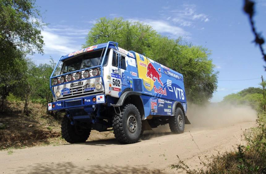 Kabirov of Russia drives his Kamaz truck during the second stage of the Dakar Rally between Cordoba and Tucuman