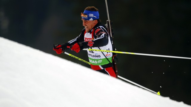 Germany's Greis competes during the men's 20 km individual biathlon World Cup event in Ruhpolding