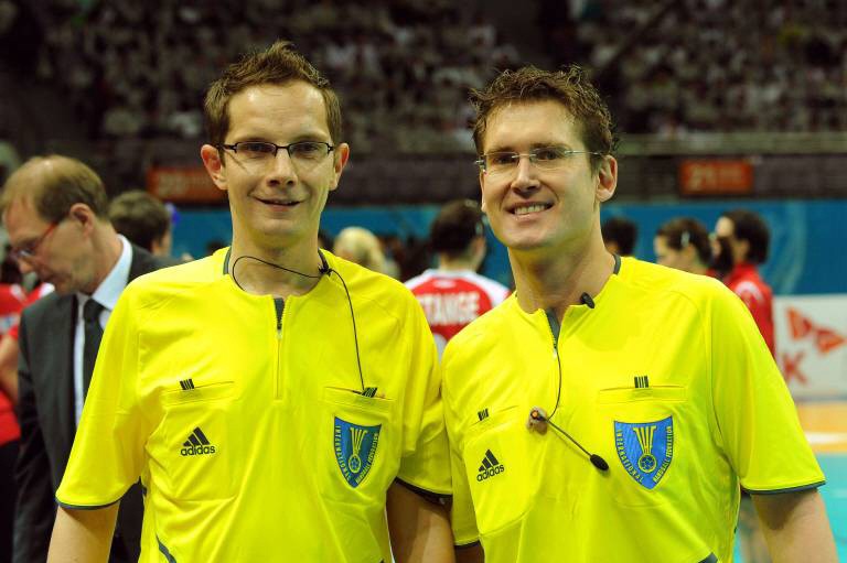 Lars Geipel und Marcus Helbig Schiedsrichter Handball