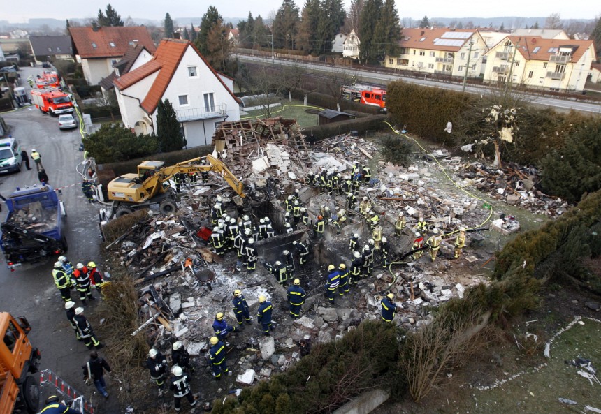 Einfamilienhaus in Germering explodiert